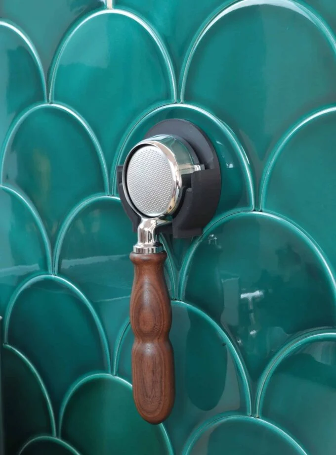 Portafilter Holder for Espresso Setup – Elegant Coffee Station Mount