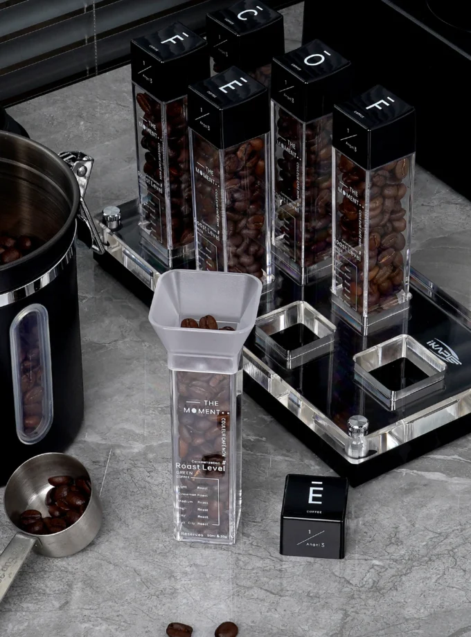 IKAPE Coffee Bean Cellar Tubes – Single Dose Coffee Bean Storage Set (6 or 12 Tubes)