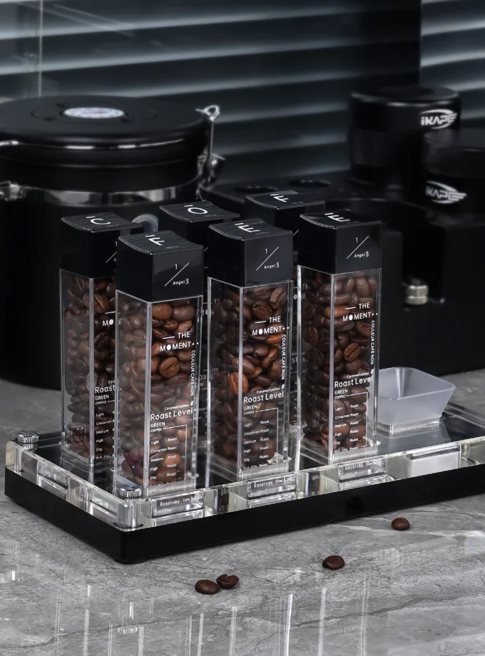 IKAPE Coffee Bean Cellar Tubes – Single Dose Coffee Bean Storage Set (6 or 12 Tubes)