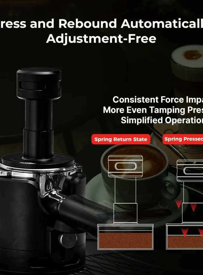 IKAPE Espresso Tamper V5 – Calibrated Coffee Tamper with Sound Feedback & Spring Pressure Control