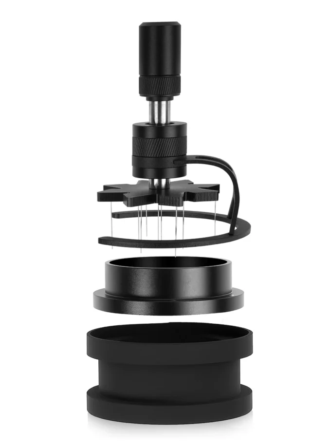 IKAPE Rotary WDT Tool V2 – Espresso Distribution Stirrer with Adjustable 0.25mm Needles and Stand