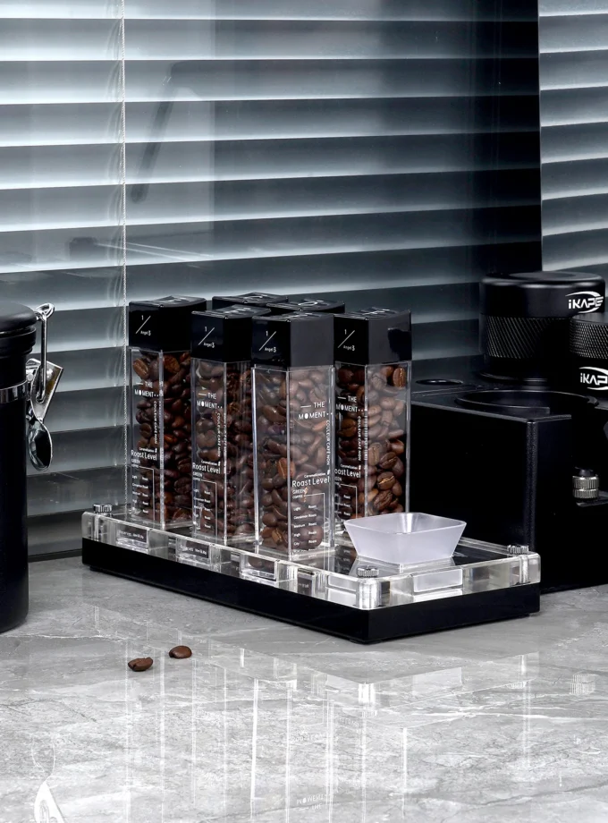 IKAPE Coffee Bean Cellar Tubes – Single Dose Coffee Bean Storage Set (6 or 12 Tubes)
